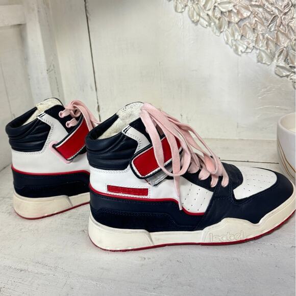 Isabel Marant Red and Navy Athletic Shoes - Picture 6 of 8